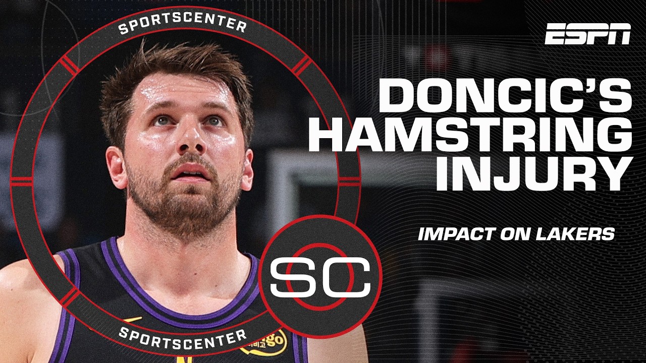 Luka Doncic suffers hamstring injury in Lakers' 139-96 blowout loss vs. Thunder | SportsCenter
