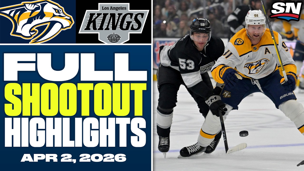 Nashville Predators at Los Angeles Kings | FULL Shootout Highlights - April 2, 2026