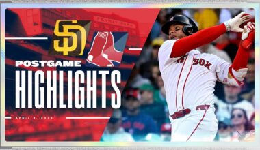 RED SOX HIGHLIGHTS: Red Sox vs. Padres - Willson Contreras Homers in Fenway Park Opener