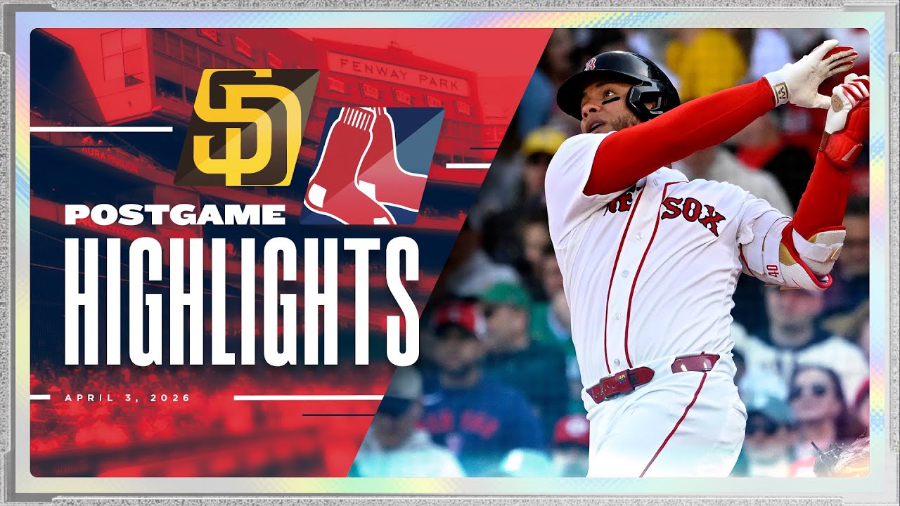 RED SOX HIGHLIGHTS: Red Sox vs. Padres - Willson Contreras Homers in Fenway Park Opener