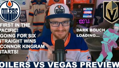 Pre-Game Report: Edmonton Oilers vs Vegas Golden Knights