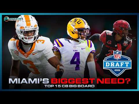 Is Cornerback REALLY The Miami Dolphins’ Biggest Draft Need?