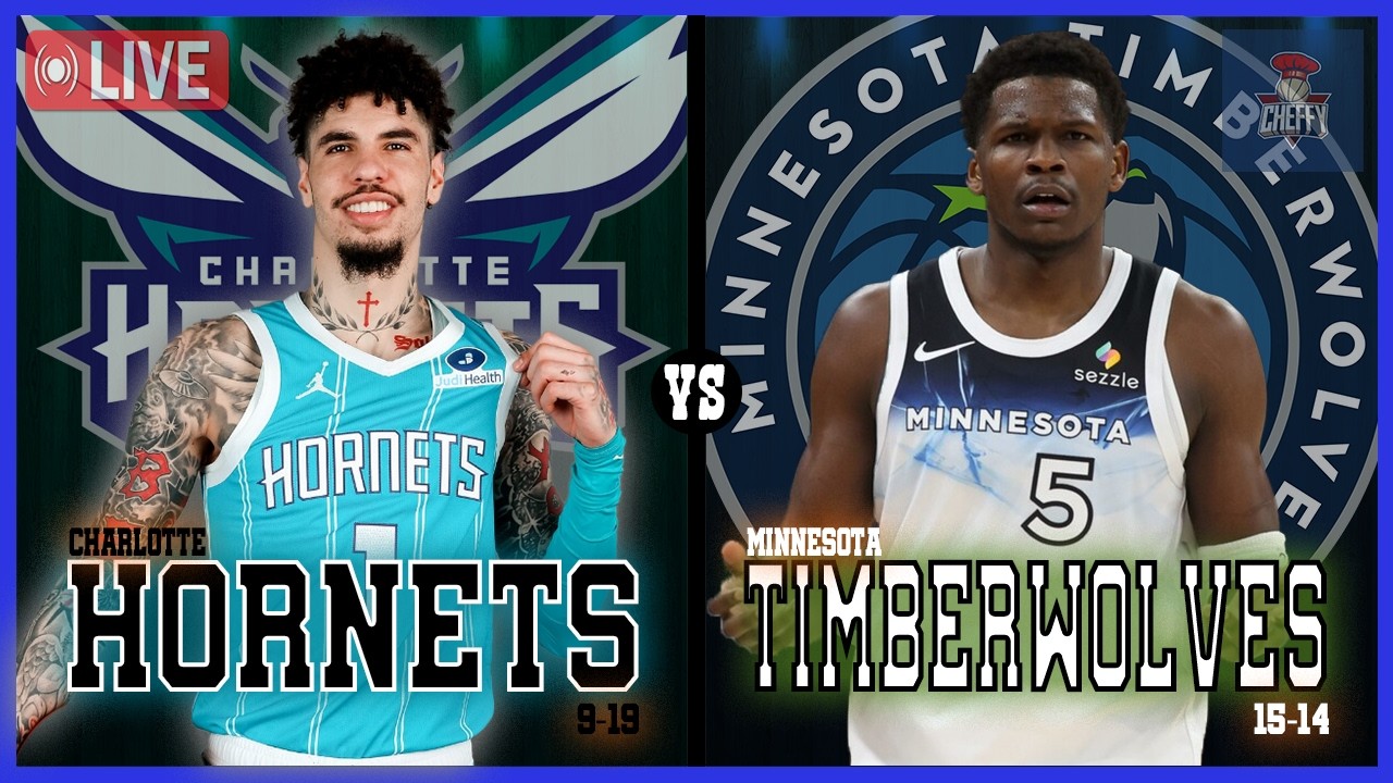 Charlotte Hornets VS Minnesota Timberwolves LIVE Commentary Scoreboard | Pre and Post Game Coverage