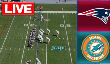🔴 LIVE🔴New England Patriots vs Miami Dolphins/ Week 18 / Madden NFL 26