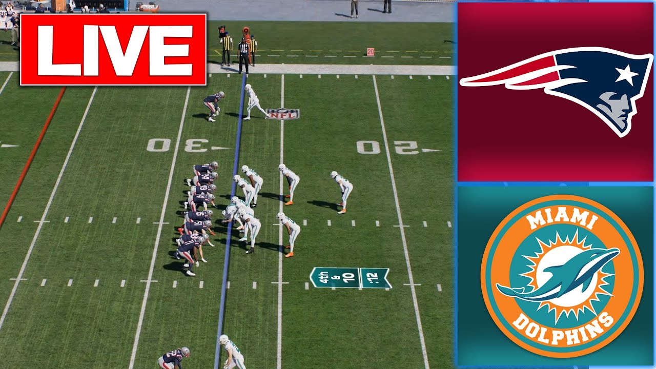 🔴 LIVE🔴New England Patriots vs Miami Dolphins/ Week 18 / Madden NFL 26