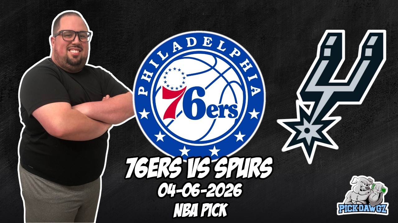 Philadelphia 76ers vs San Antonio Spurs 4/6/26 NBA Free Picks & Prediction | NBA Betting Tips