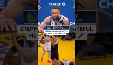 Steph is back and he couldn’t be happier about it ‼️