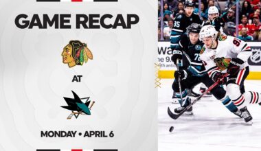 Blackhawks at Sharks Game Highlights | 4.6.26