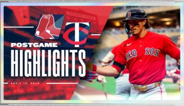 RED SOX HIGHLIGHTS: Red Sox vs. Twins - Jarren Duran Hits His First Home Run of the Year
