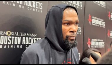 Houston Rockets Practice: Kevin Durant Talks LeBron and being back in the playoffs