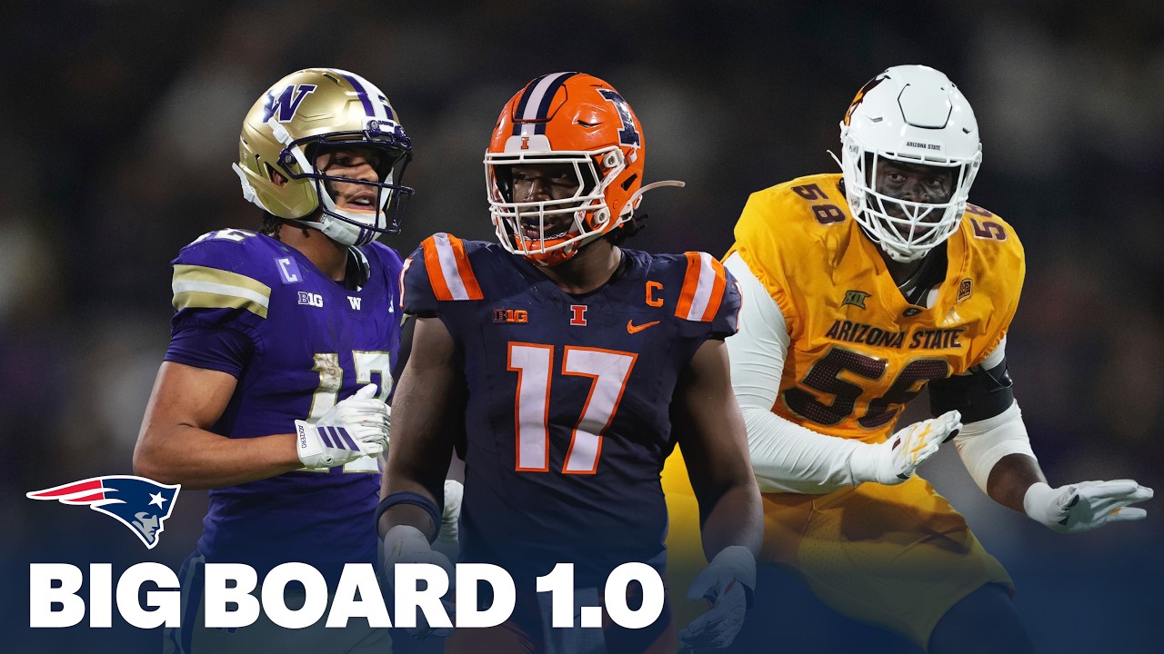 Patriots Draft Big Board 1.0 | Ranking Top Prospects in the 2026 NFL Draft