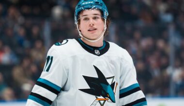 Macklin Celebrini has passed Joe Thornton for most points scored in a single season by a Shark (115)