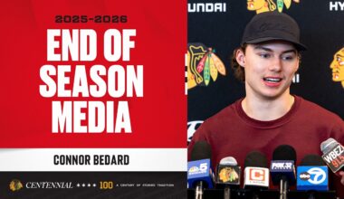 Connor Bedard END OF SEASON media 🎙️| Chicago Blackhawks