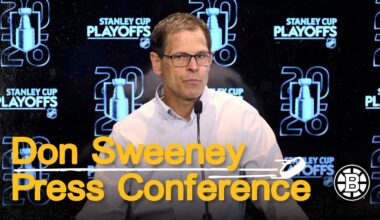 Don Sweeney speaks with media ahead of first round playoff matchup against Buffalo Sabres