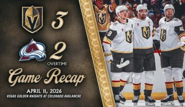 HIGHLIGHTS | Vegas Golden Knights 3, Colorado Avalanche 2, OT | April 11, 2026