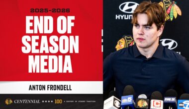 Anton Frondell END OF SEASON media 🎙️| Chicago Blackhawks