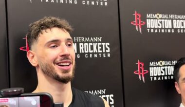 Houston Rocket Practice: Alperen Sengun talks playoffs Kevin Durant and new mentality