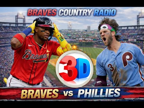 Atlanta Braves vs Phillies MLB 3D LIVE Stream | Classic Call Radio Baseball Play-by-Play Watch Party