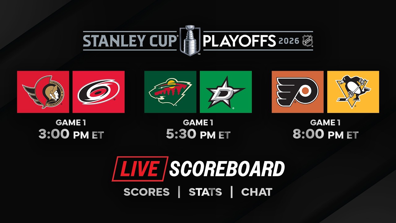 👉 LIVE Stanley Cup Playoffs Round 1 Scoreboard & Chat 🏒🔥