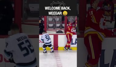 Old Teammates Give Weegar a Warm Welcome 😂