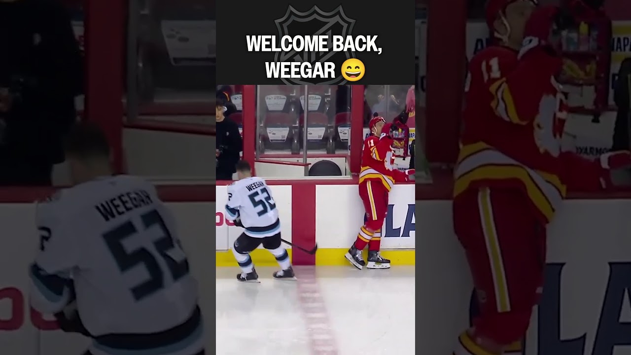 Old Teammates Give Weegar a Warm Welcome 😂