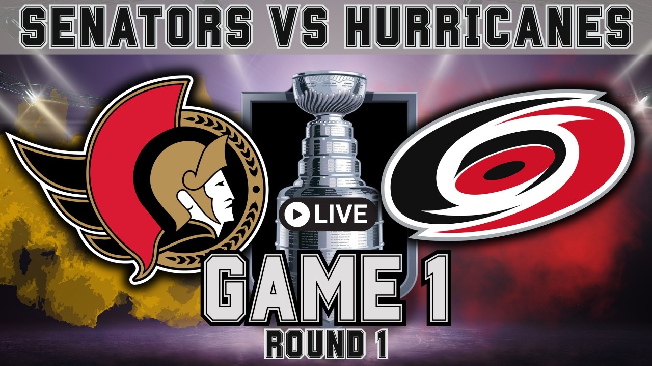 🏒 Ottawa Senators vs Carolina Hurricanes NHL Stanley Cup Playoffs Game 1 Play by Play & Reactions!