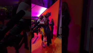 LeBron celebrates the Game 1 W with his family!