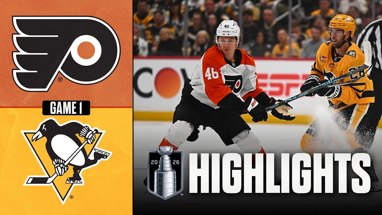 NHL Playoff Highlights | Flyers vs. Penguins | Round 1 Gm 1 | April 18, 2026