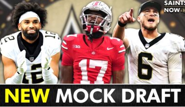 NEW Saints Mock Draft That DOUBLE-DIPS On A HUGE Need!