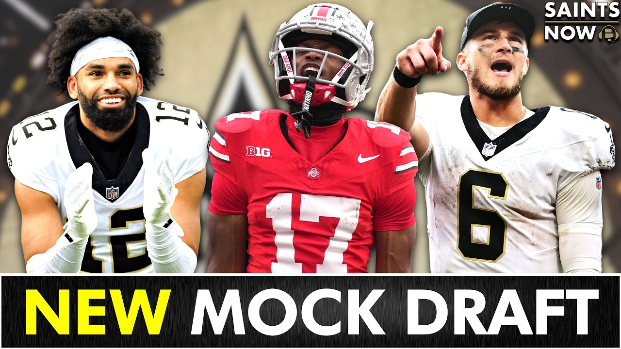 NEW Saints Mock Draft That DOUBLE-DIPS On A HUGE Need!