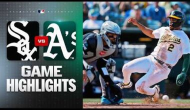 White Sox vs. A's Game Highlights (4/19/26) | MLB Highlights