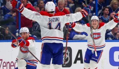 Juraj Slafkovsky caps hat trick with OT winner for Canadiens