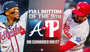 FULL 9th INNING: Braves get into trouble while trying to sweep Phillies ON THE ROAD | MLB Highlights