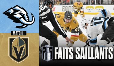 Mammoth vs Golden Knights, match no 1 | 19/04/26 | Faits saillants
