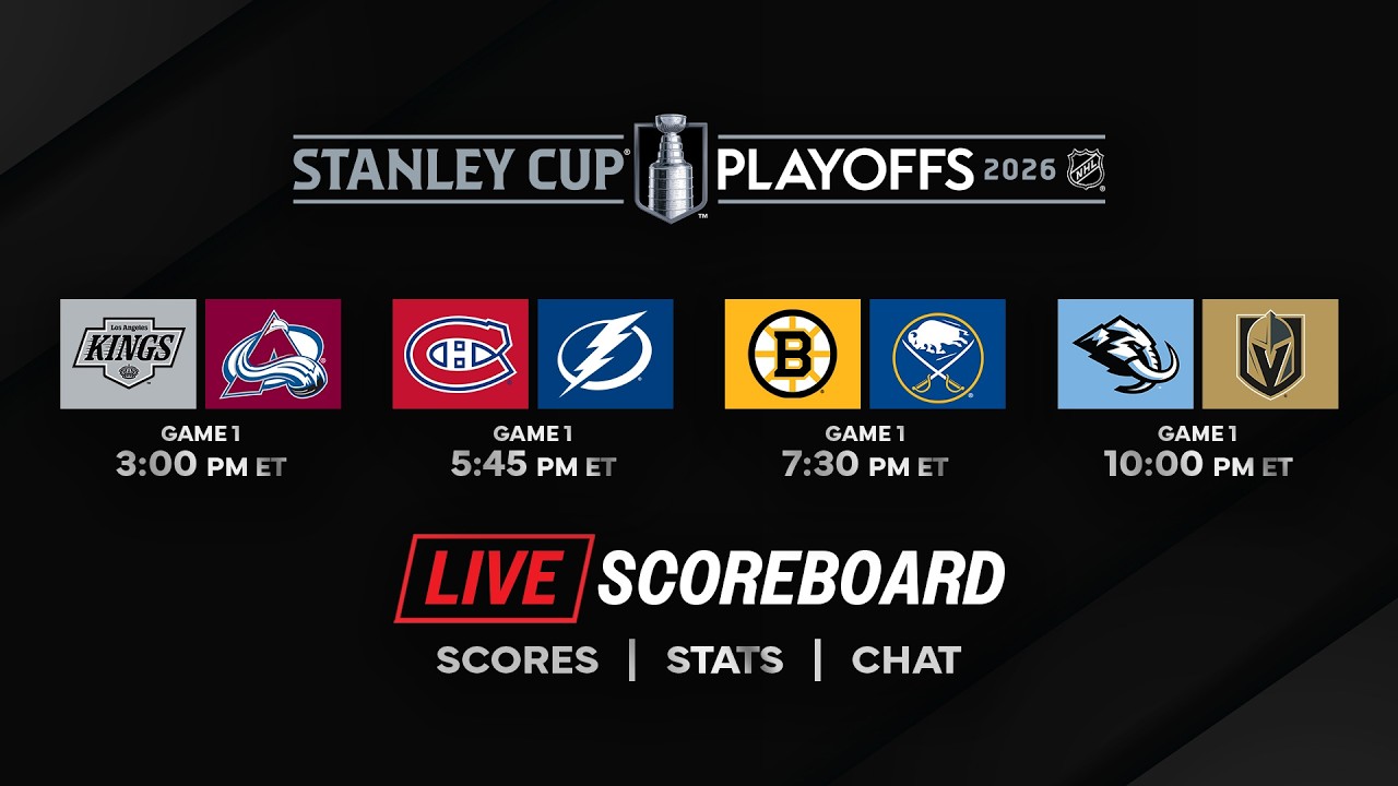 👉 LIVE Stanley Cup Playoffs Round 1 Scoreboard & Chat  4/19 🏒🔥