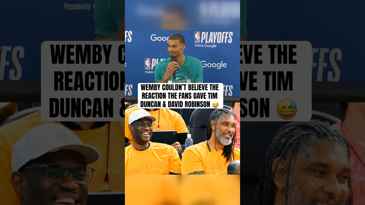 Wemby loved how the fans reacted to Tim Duncan and David Robinson