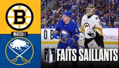 Bruins vs Sabres, match no 1 | 19/04/26 | Faits saillants