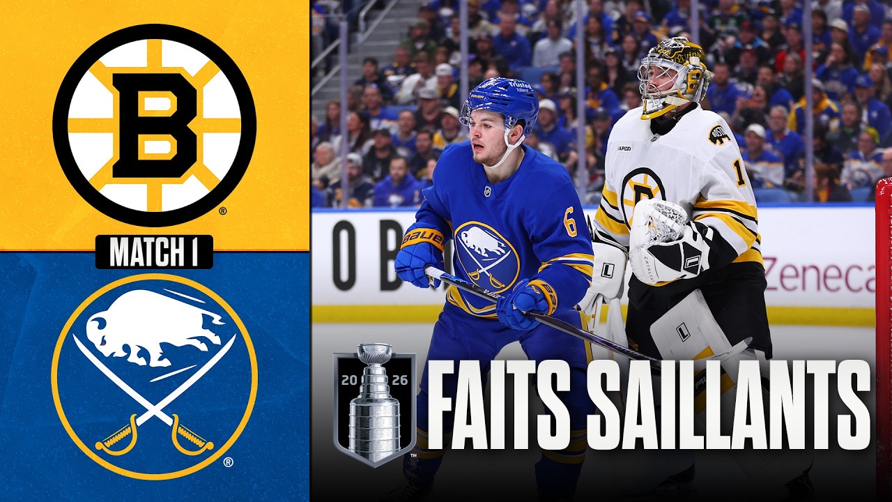Bruins vs Sabres, match no 1 | 19/04/26 | Faits saillants