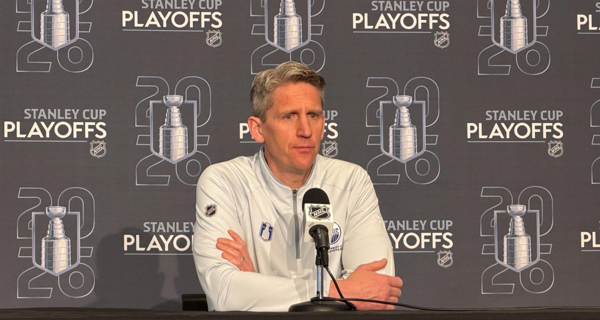 Knoblauch on Dickinson and Draisaitl’s availability for tonight — “You’ll have to wait and find out”