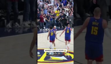 Jamal Murray from halfcourt is an AUTOMATIC GREEN 😭