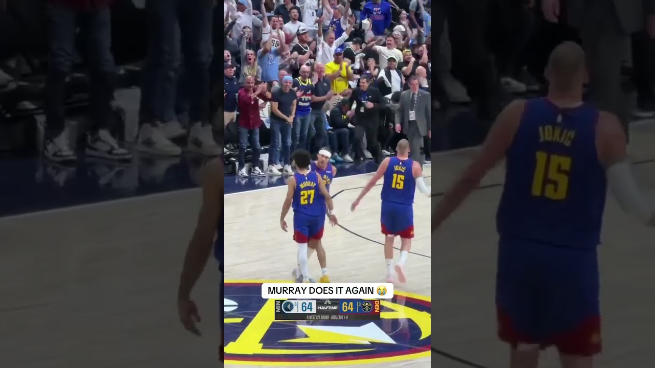 Jamal Murray from halfcourt is an AUTOMATIC GREEN 😭