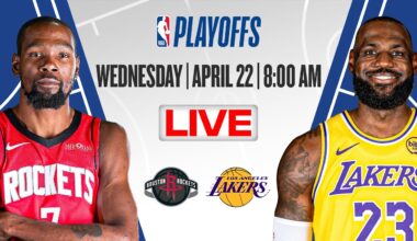 Houston Rockets at Los Angeles Lakers | NBA Playoffs | [OFFICIAL LIVE STREAM]