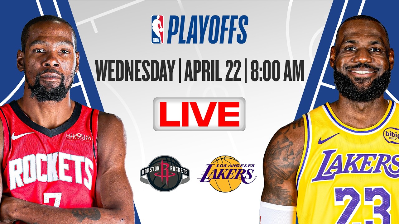 Houston Rockets at Los Angeles Lakers | NBA Playoffs | [OFFICIAL LIVE STREAM]