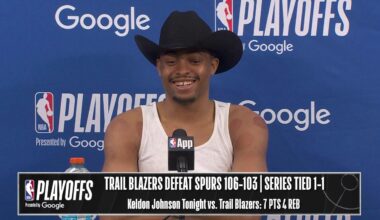 Portland Trail Blazers vs. San Antonio Spurs | Game 2 Postgame Media Availability