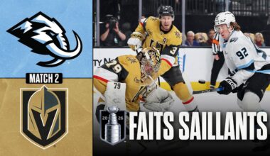 Mammoth vs Golden Knights, match no 2 | 21/04/26 | Faits saillants