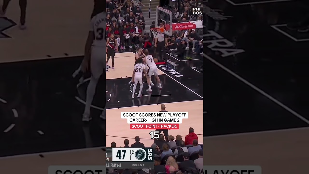 Scoot Henderson was unguardable leading the Trail Blazers to a Game 2 win 👏