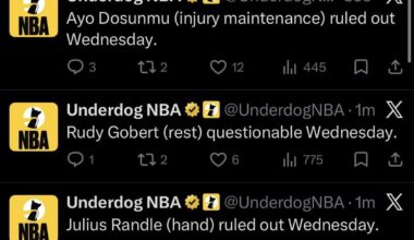 Lol, looks like we will we getting zero help from others