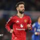 Bruno Fernandes of Manchester United during the Premier League match between Chelsea and Manchester United.