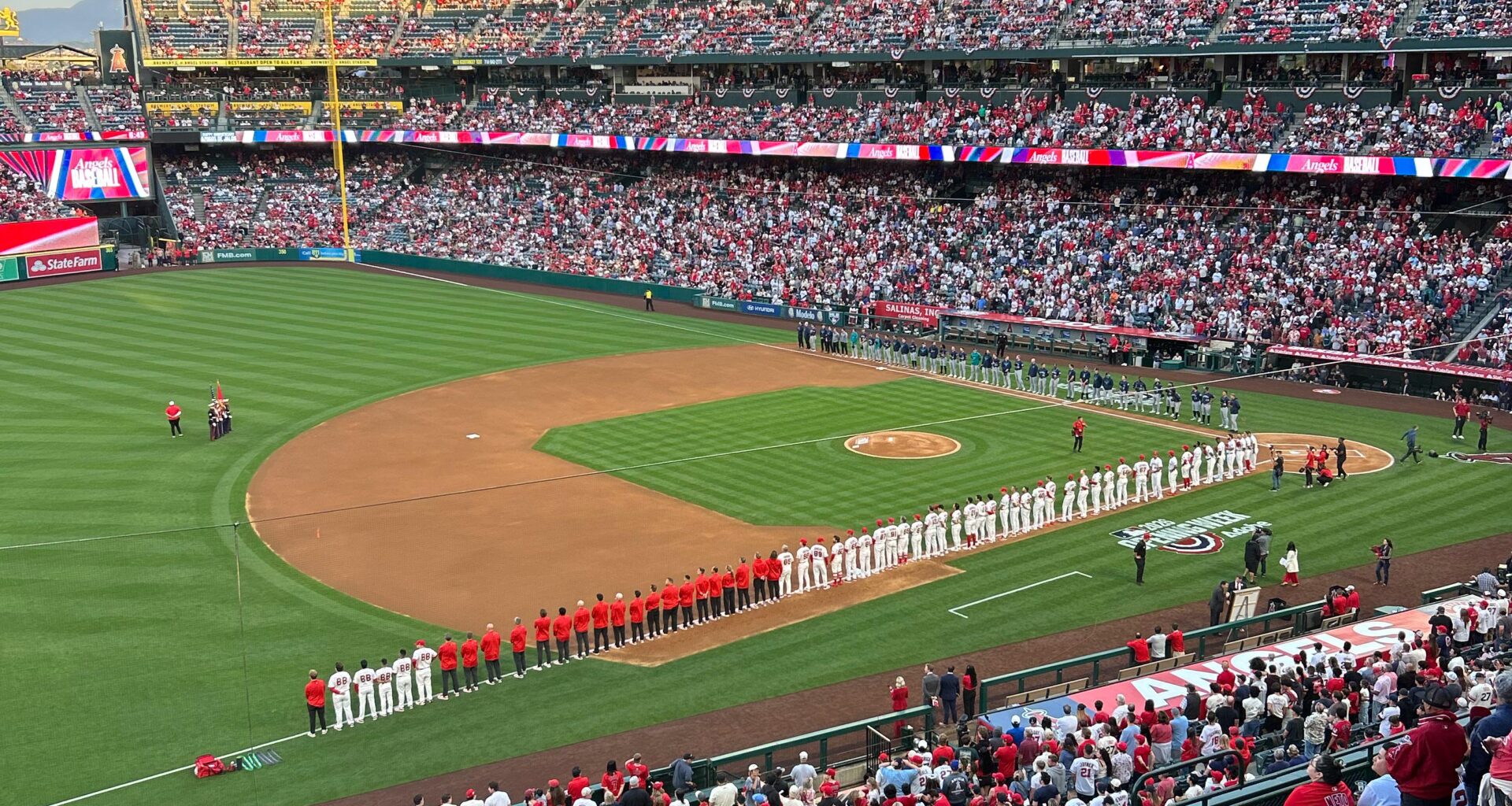 Checking in, the boos for the president were so loud you couldn’t hear the announcer