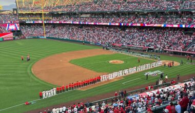 Checking in, the boos for the president were so loud you couldn’t hear the announcer